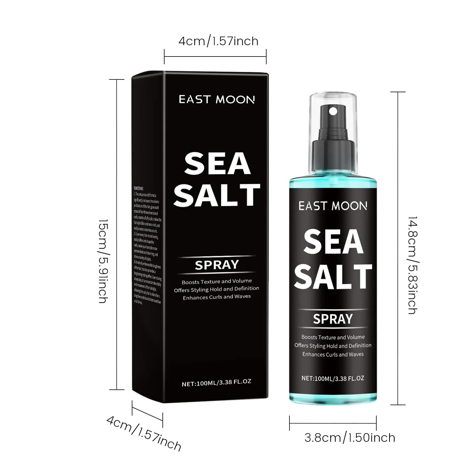 Spray coiffant au sel de mer, boucles paresseuses, définition, amélioration, épaissir, forte tenue, Non gras, moelleux, vague naturelle, huile nourrissante pour cheveux