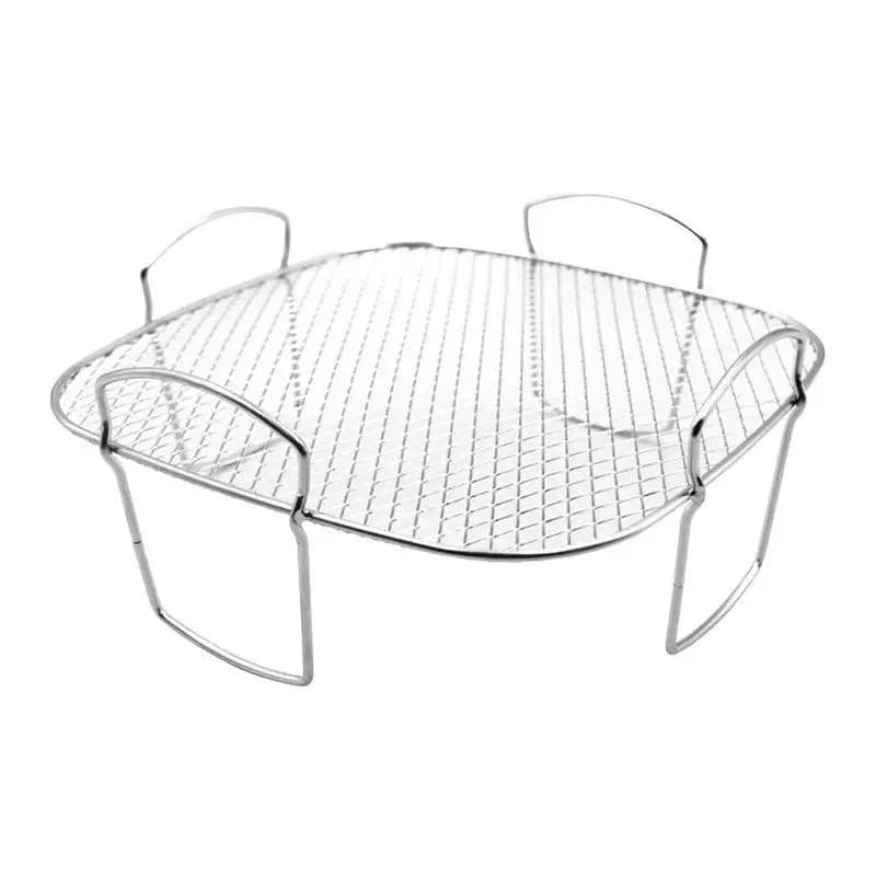 Grille de cuisson empilable en acier inoxydable pour friteuse à air et four