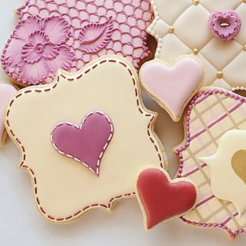 Moule à Biscuits au Sucre en Acier Inoxydable, Découpeur de Plaque, Cadre Ovale, Carré, Rectangle, Barrage, DIY, 3 Pièces