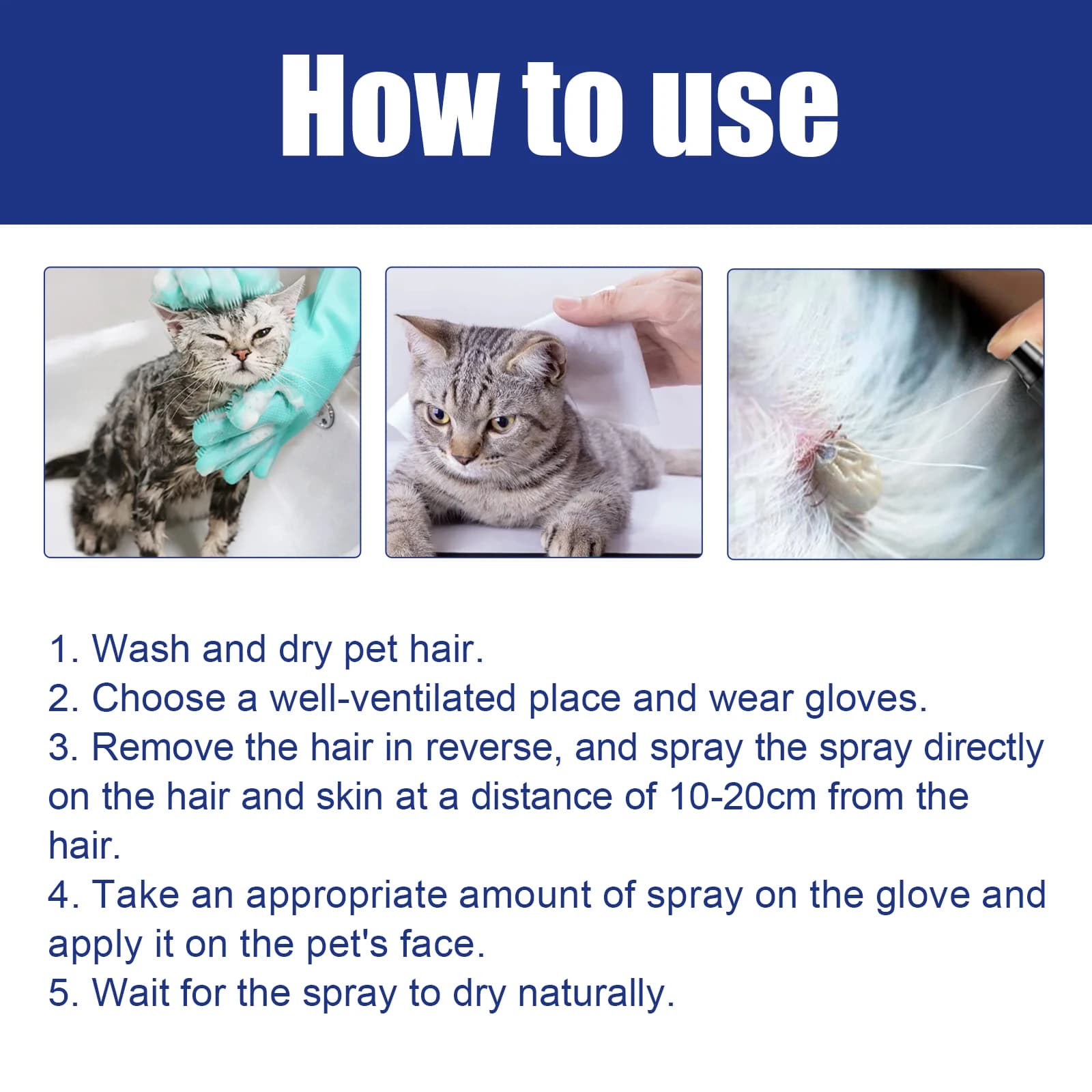 Spray naturel pour les puces pour chiens et chats, répulsif pour les puces et les tiques à base de plantes, huiles essentielles, traitement des puces, soulagement des démangeaisons, Spray pour animaux
