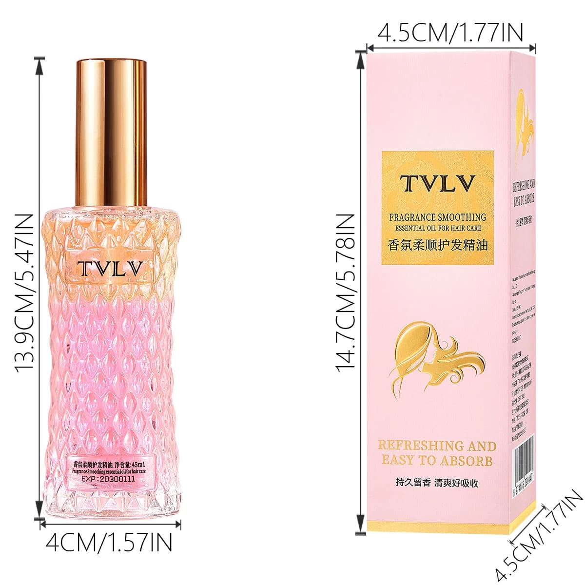2 - po - 1 parfum réparateur capillaire soin capillaire huile essentielle : nettoyage en profondeur, cuir chevelu rafraîchissant, soin en profondeur