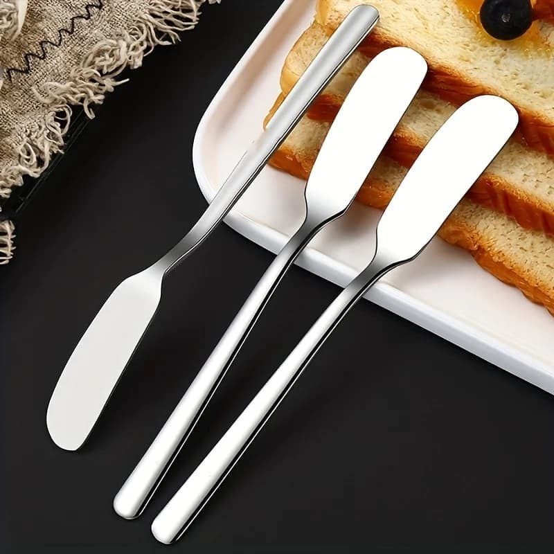 Couteau à beurre multifonctionnel en acier inoxydable, épandeur de fromage, pelle de cuisine, 2 pièces