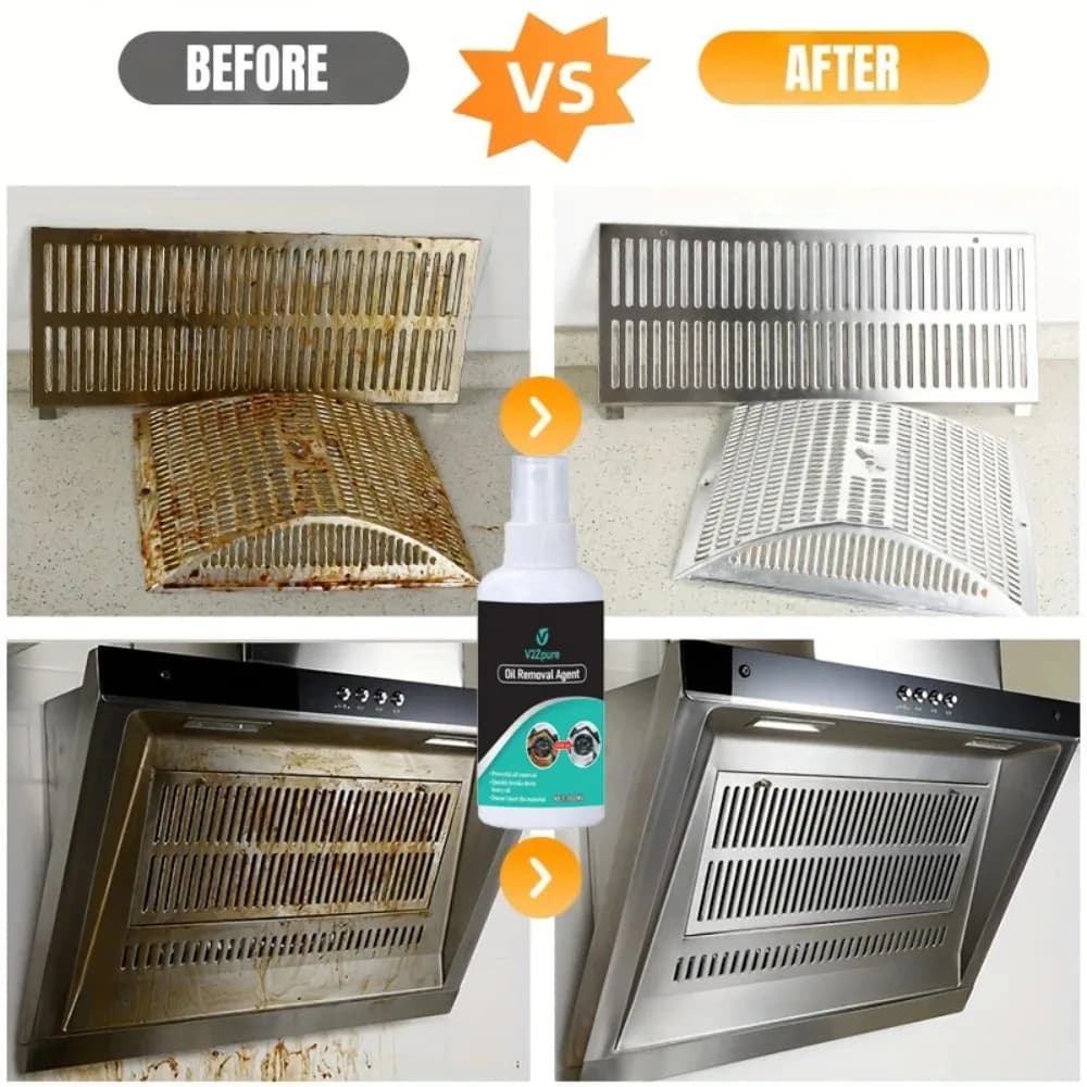Dégraissant puissant pour graisses tenaces, dissolvant rapide pour cuisinières, grilles, fours et réchauds domestiques, spray de nettoyage