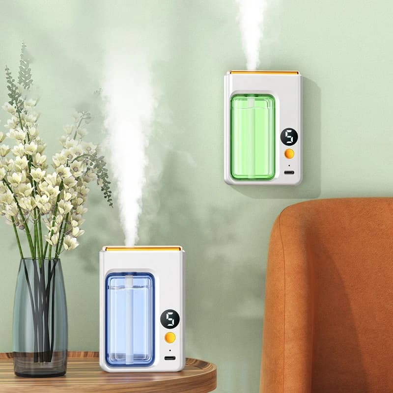 Diffuseur automatique de parfum de voiture d'aromathérapie, avec affichage, humidificateur d'huile essentielle, désodorisation de salle de bains, désodorisant au jasmin