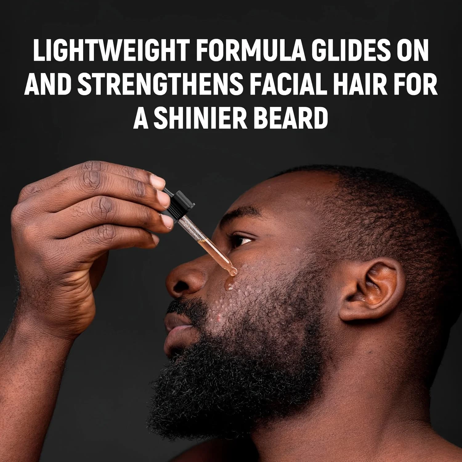 Huile essentielle de barbe riche en huile de ricin, croissance de la barbe et toilettage adoucir nourrir soin de la barbe rouleau longueur d'aiguille inférieure à 0,25 mm