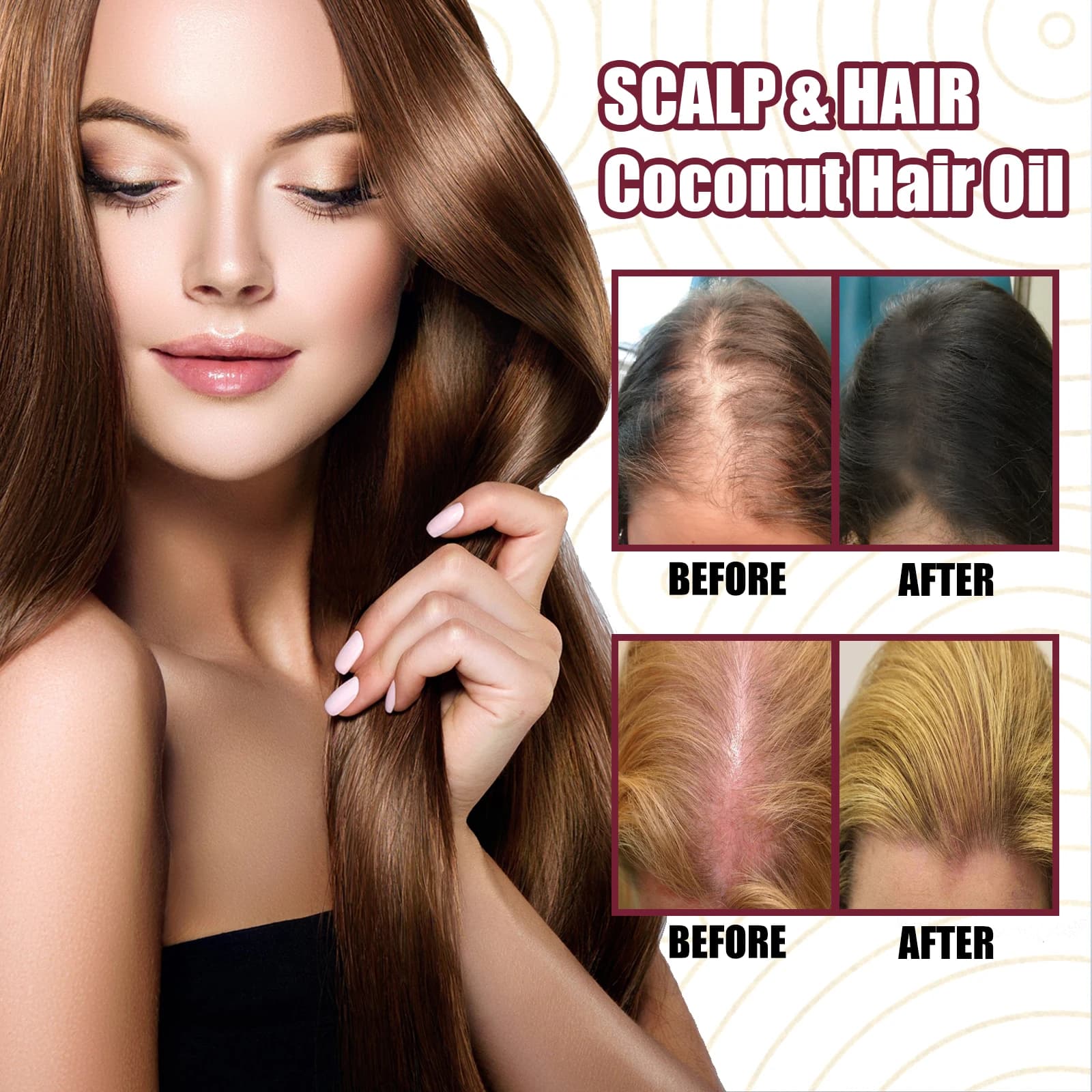 Huile essentielle pour la croissance des cheveux à l'oignon rouge, spray pour soins capillaires, prévient la perte de cheveux, nourrit les racines des cheveux, améliore la texture des cheveux, produit