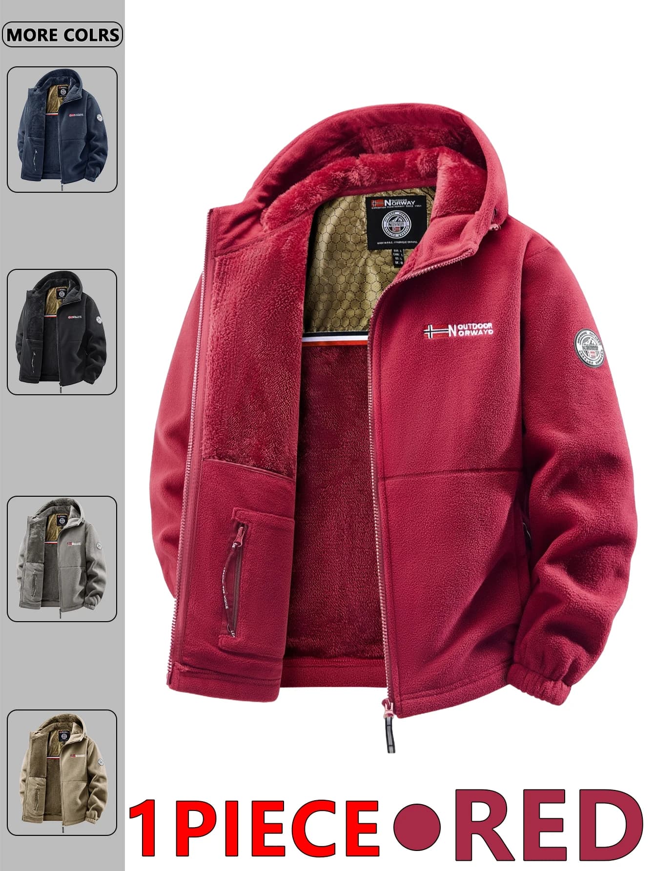 Veste à capuche d'extérieur d'automne et d'hiver pour hommes