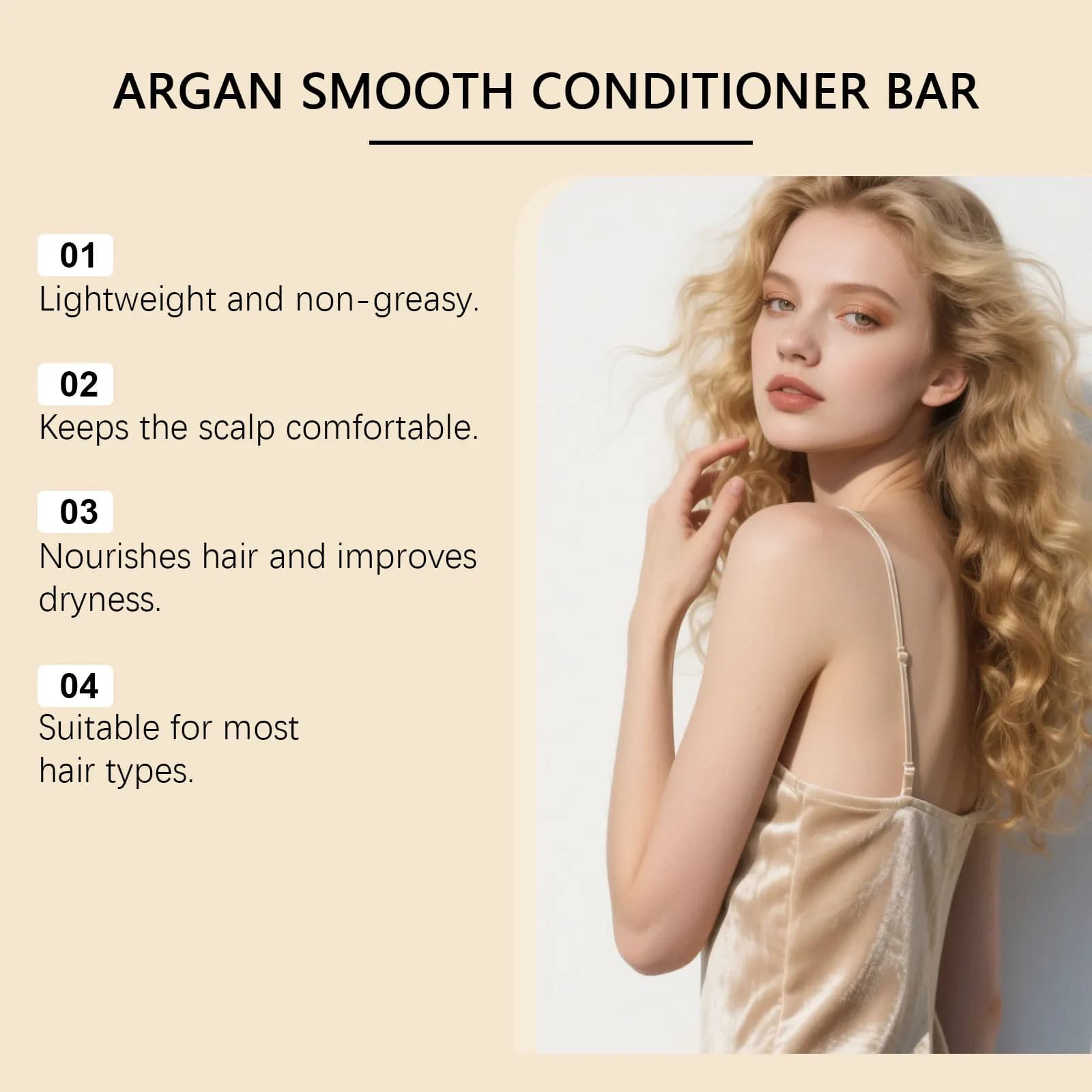 Savon pour cheveux en barre de shampooing naturel à l'argan