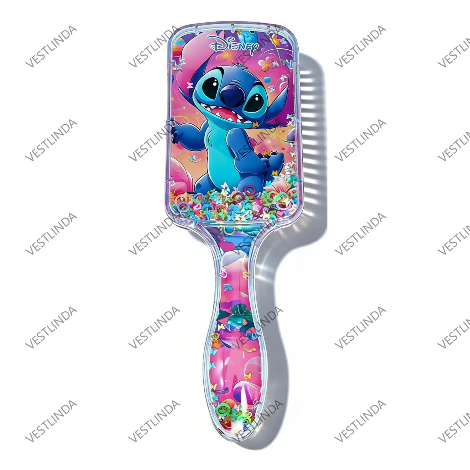 Peigne de massage à coussin d'air Disney Lilo & Stitch, série de peignes à thème dessin animé Stitch, pour filles et étudiantes