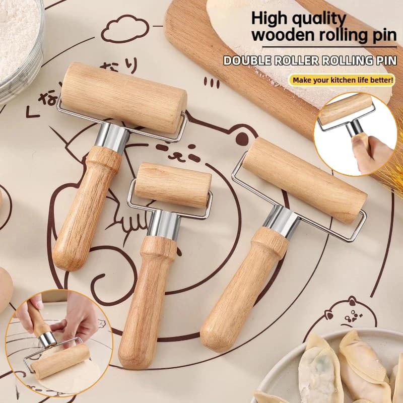 Rouleau à pâtisserie en bois, facile à utiliser, pour étaler uniformément la pâte à croûtes/pizza/autres outils de pâtisserie, 1 pièce
