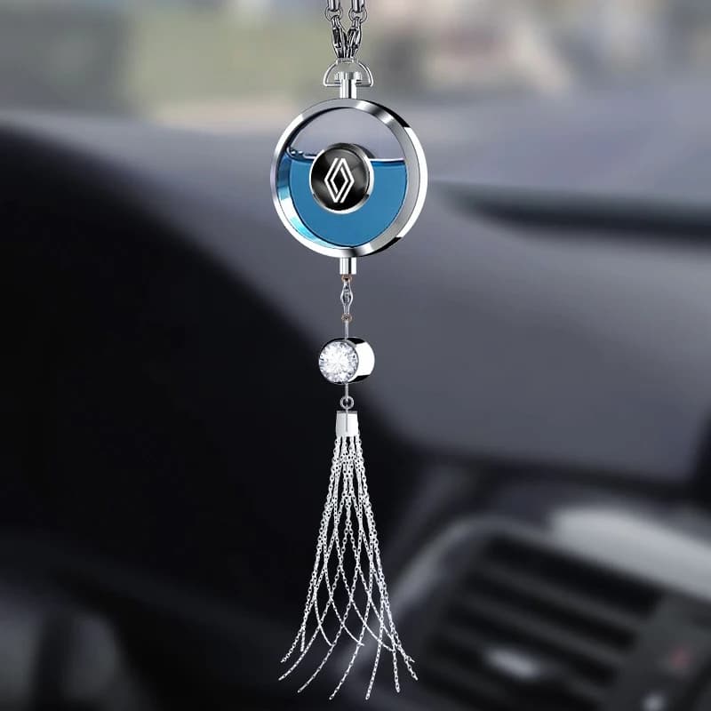 Diffuseur d'air de haute qualité avec logo de voiture, pendentif parfumé, rafraîchisseur d'air pour Renault Clio Koleos Megane Espace QM6 Kadjar Captur, porte-clés