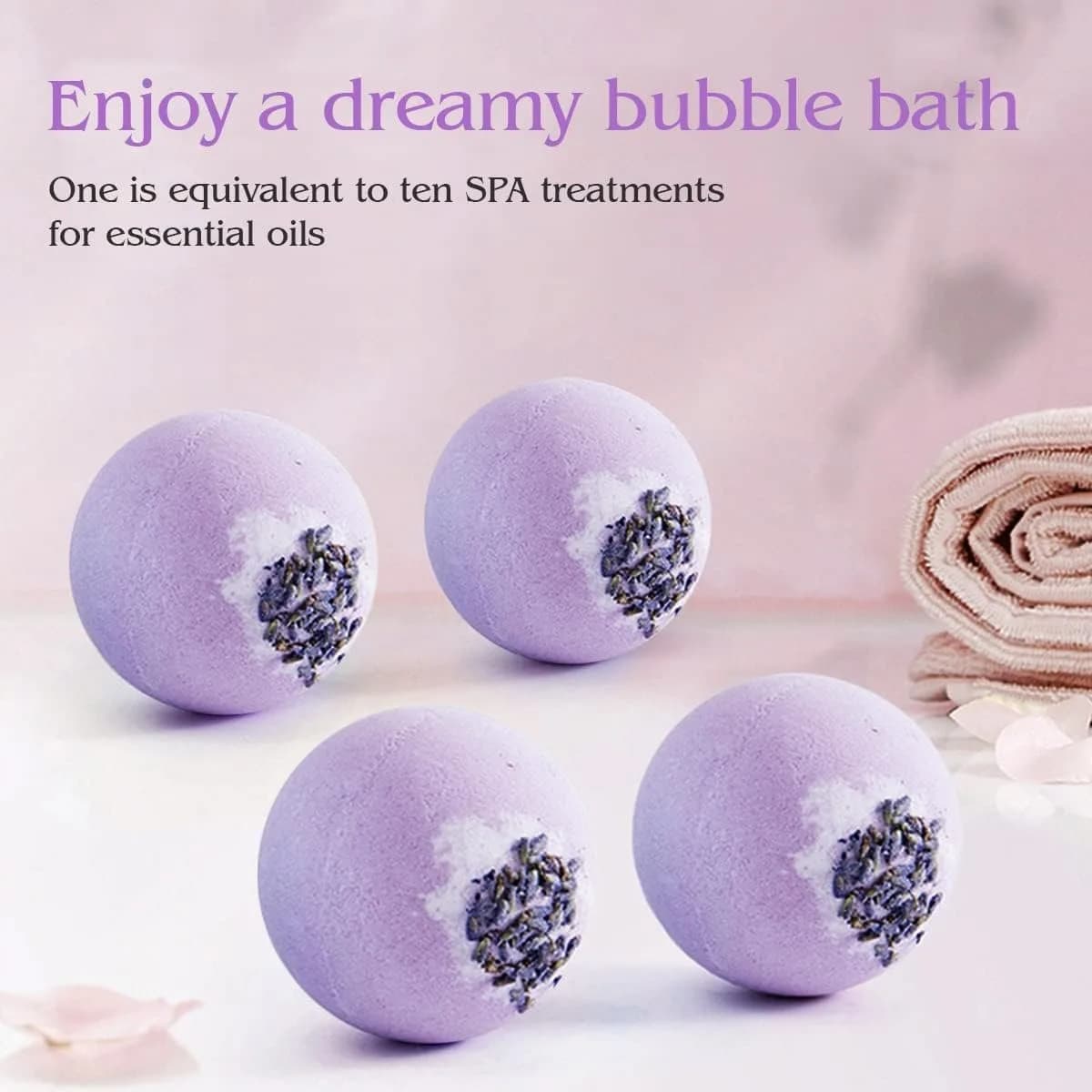 Bombes de bain à fleurs séchées, boules de sel, extrait de Rose, huiles essentielles, hydratant, peau sèche, pétillante, Spa, soins de Relaxation, bombe de bain à bulles