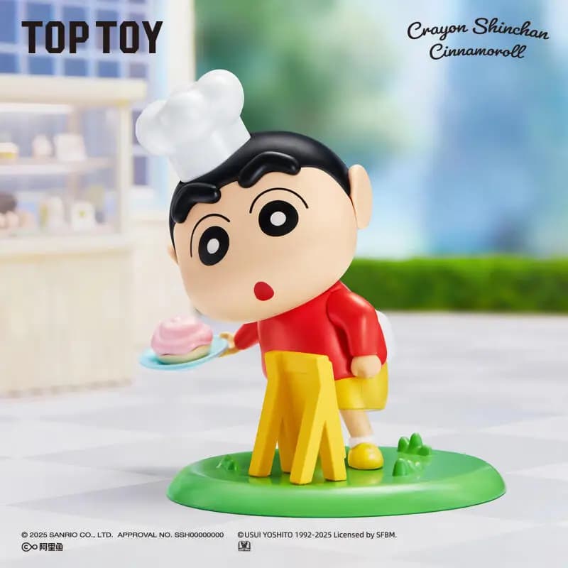TOPTOY Cinnamoroll Crayon Shin chan Wonderland Series Blind Box Mystery Box Doll Cute Anime Figure Guess Bag Toys Desktop