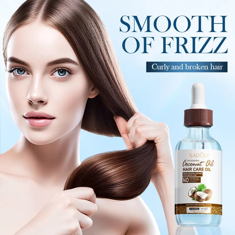 SADOER huile de soin capillaire à la noix de coco réparation de l'essence de cheveux
