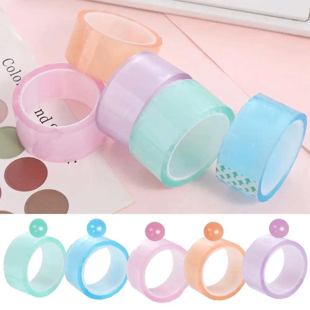 Rubans Adhésifs Colorés pour la Fabrication de Boules Collantes Relaxantes – Rouleaux Adhésifs Colorés pour Bricolage et Artisanat – Rubans Adhésifs pour Fêtes
