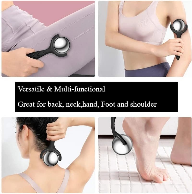 Balle de massage à roulettes pour le fitness des tissus profonds