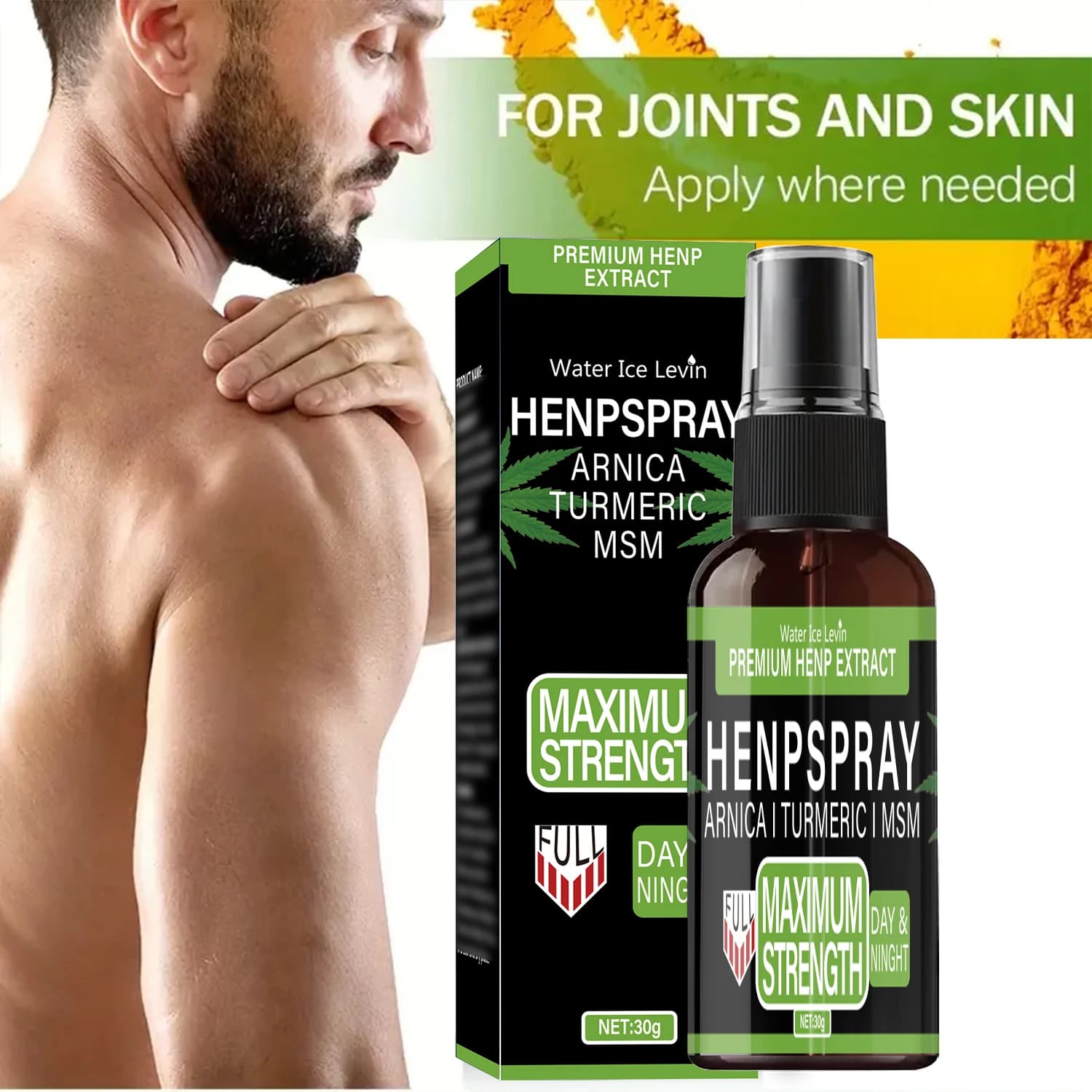 Extrait en spray de chanvre de qualité supérieure avec Arnica