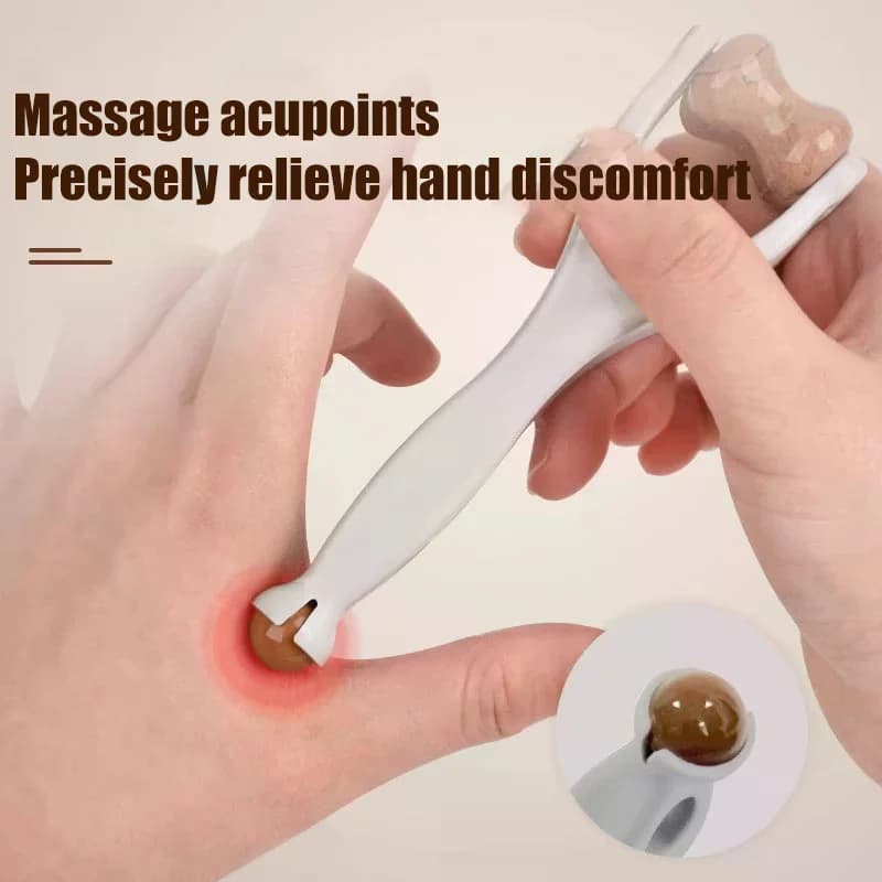 Rouleaux de Massage des points d'acupuncture des articulations des doigts, avec huile essentielle, soulage la Fatigue des doigts, outil de Massage pour l'arthrite, Massage des Points d'acupuncture