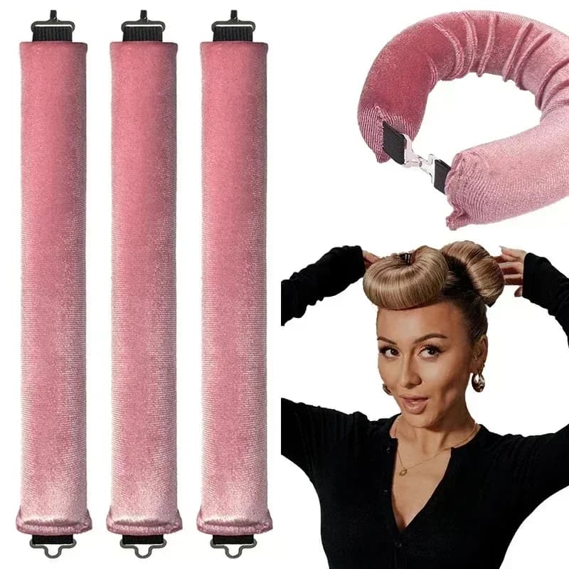 Bigoudis sans chaleur tige à friser bandeau sans