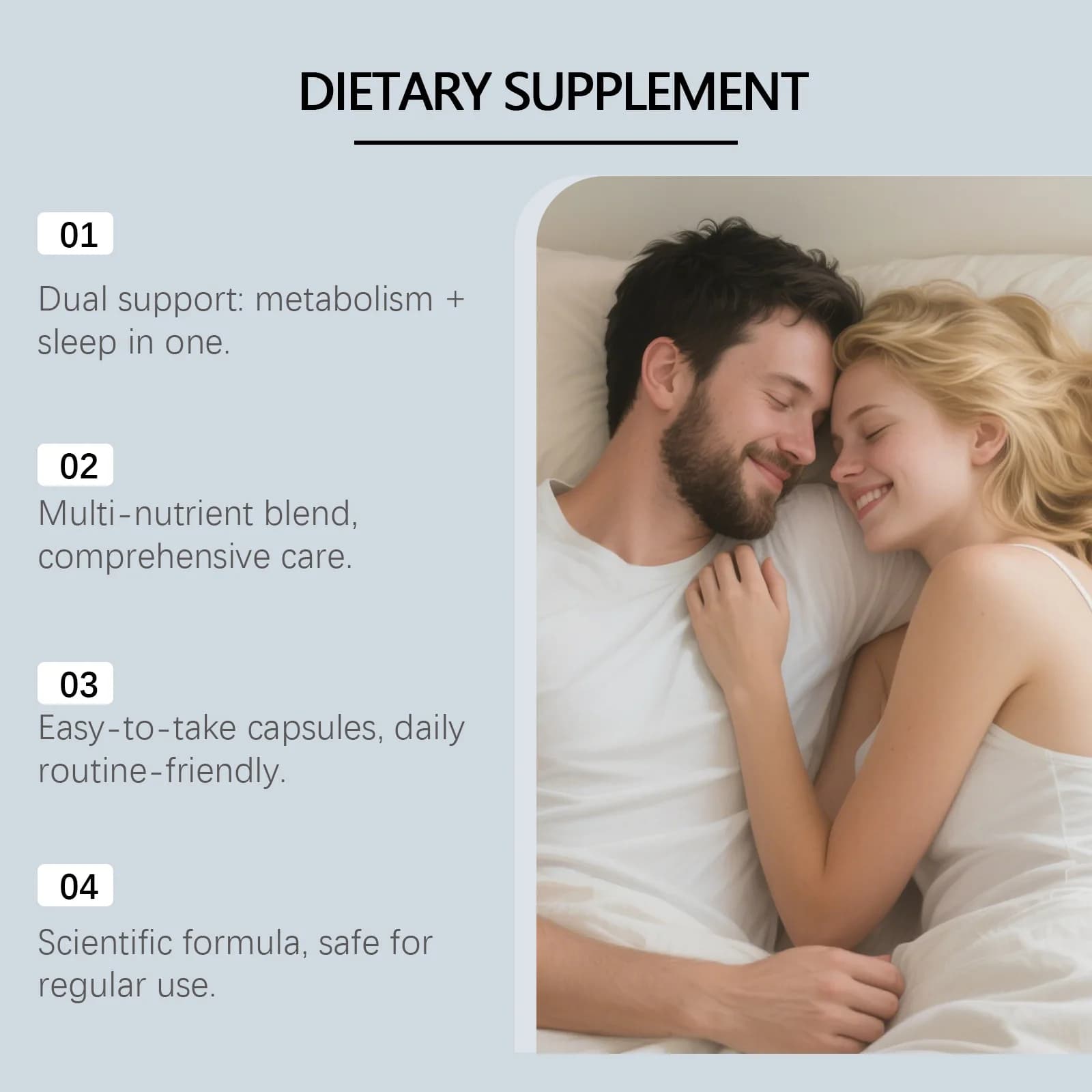 Capsules DOCTEAT pour le sommeil : Augmentent la somnolence, améliorent la qualité du sommeil, stimulent le métabolisme, ajustent les habitudes quotidiennes, capsules nutritionnelles