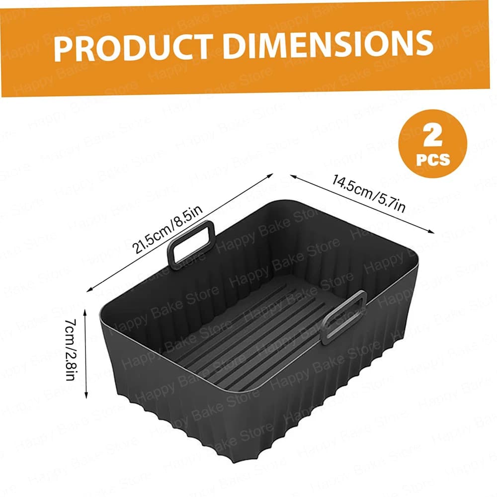 Moule de cuisson en silicone pour friteuse à air, compatible avec Ninja Double Stack XL SL400EU SL451EU & Foodi Max Dual Zone AF400EU AF300EU 7.6L 9.5L