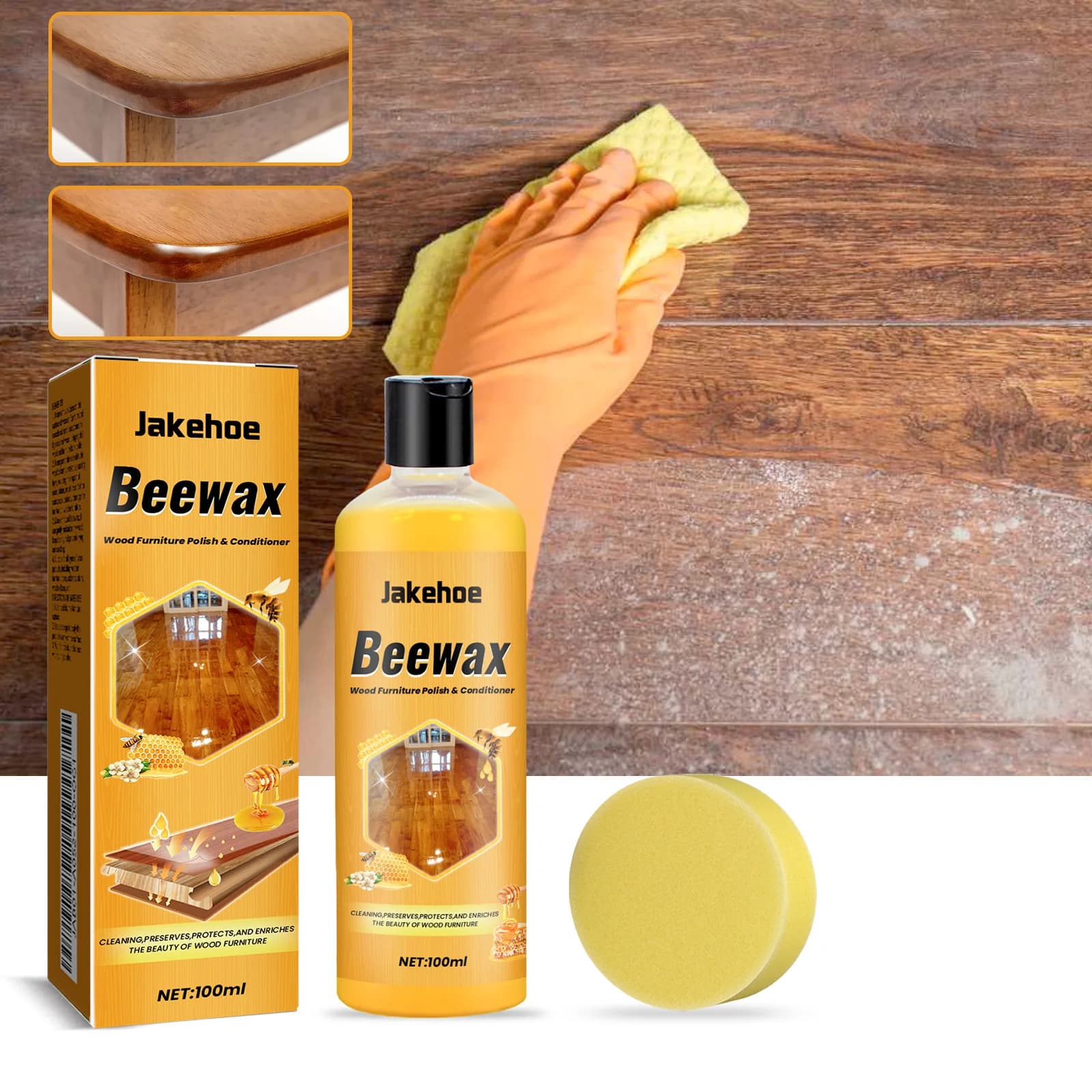 Nettoyant pour sols; Cire de protection et d'entretien pour parquets domestiques, pour la décontamination et la prévention de la poussière, le polissage et