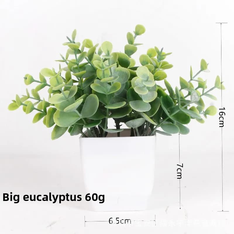 Plante artificielle en Pot Miniature d'eucalyptus