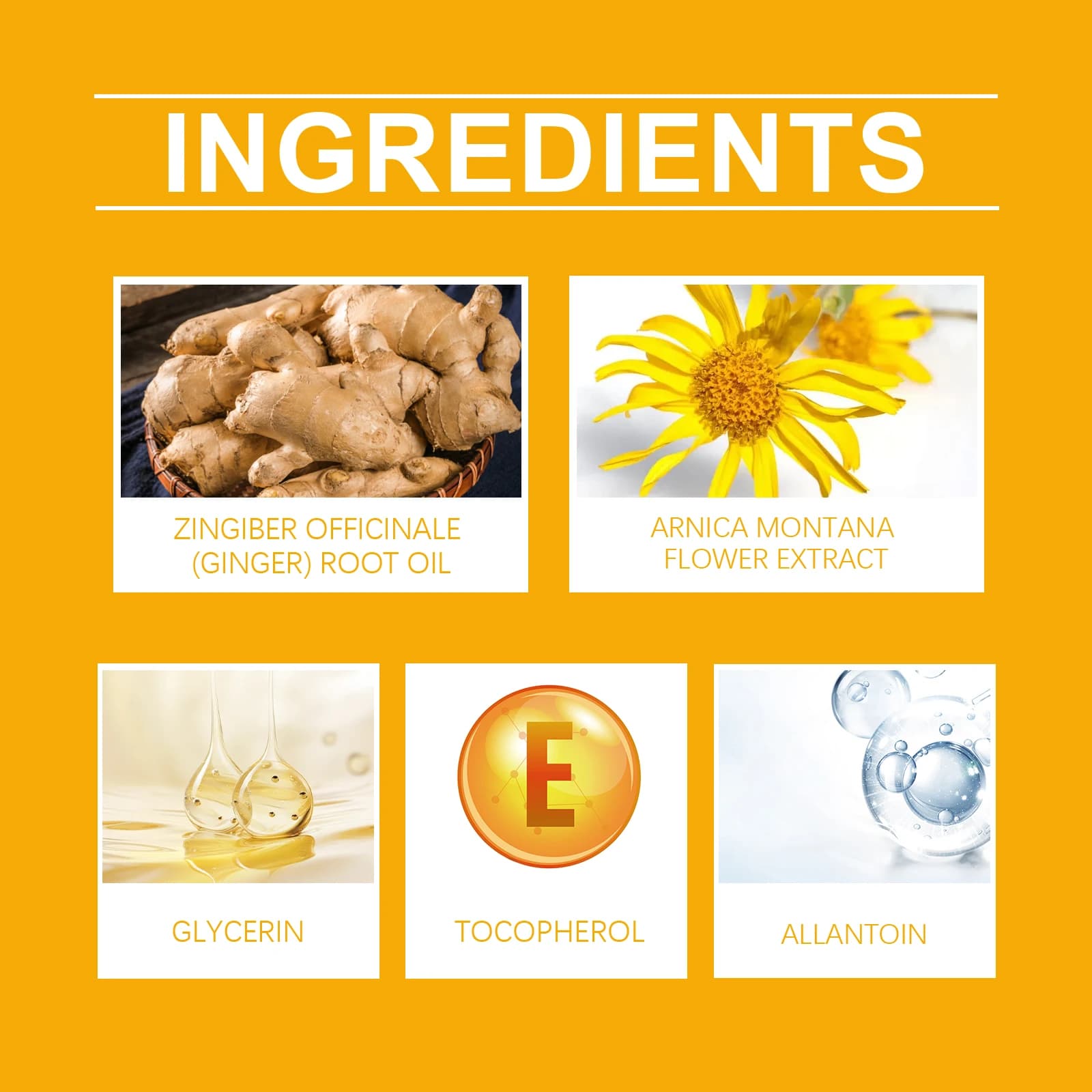 Huile Essentielle de Massage au Gingembre 100ml – Soin Quotidien Raffermissant pour le Corps