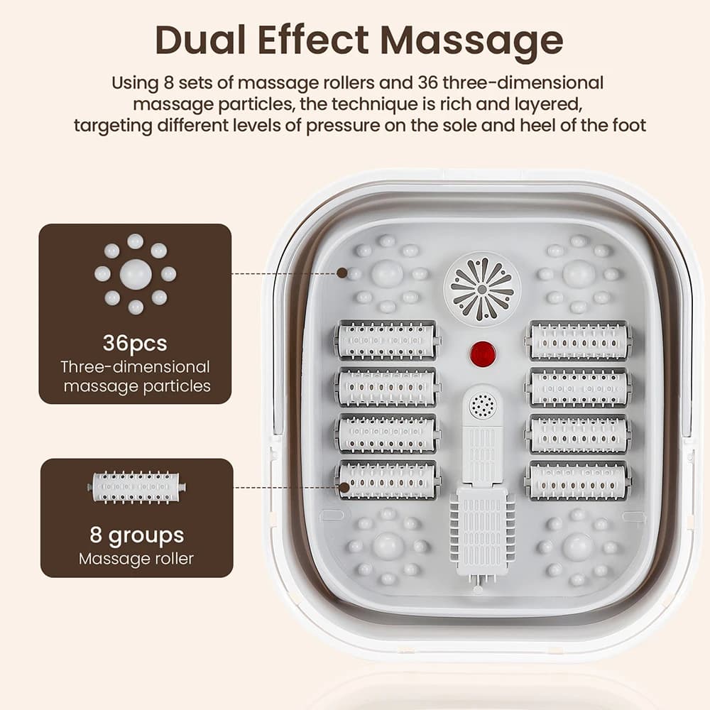 Baignoire de massage des pieds portable, thermostatique, valide pour la maison, favorise l'émulation sanguine