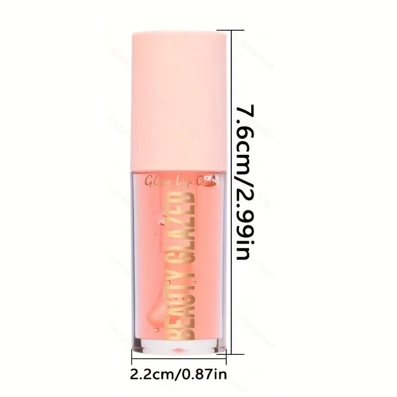 BEAUTY GLAZED 4 couleurs huile à lèvres hydratante brillant à lèvres huile lumineuse brillant à lèvres liquide brillant à lèvres, rehausseur de lèvres naturel