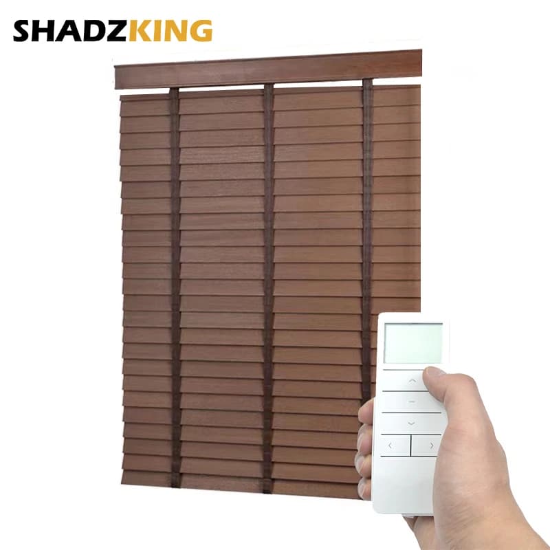 Shadzking-Stores véniKhen bois pour fenêtres