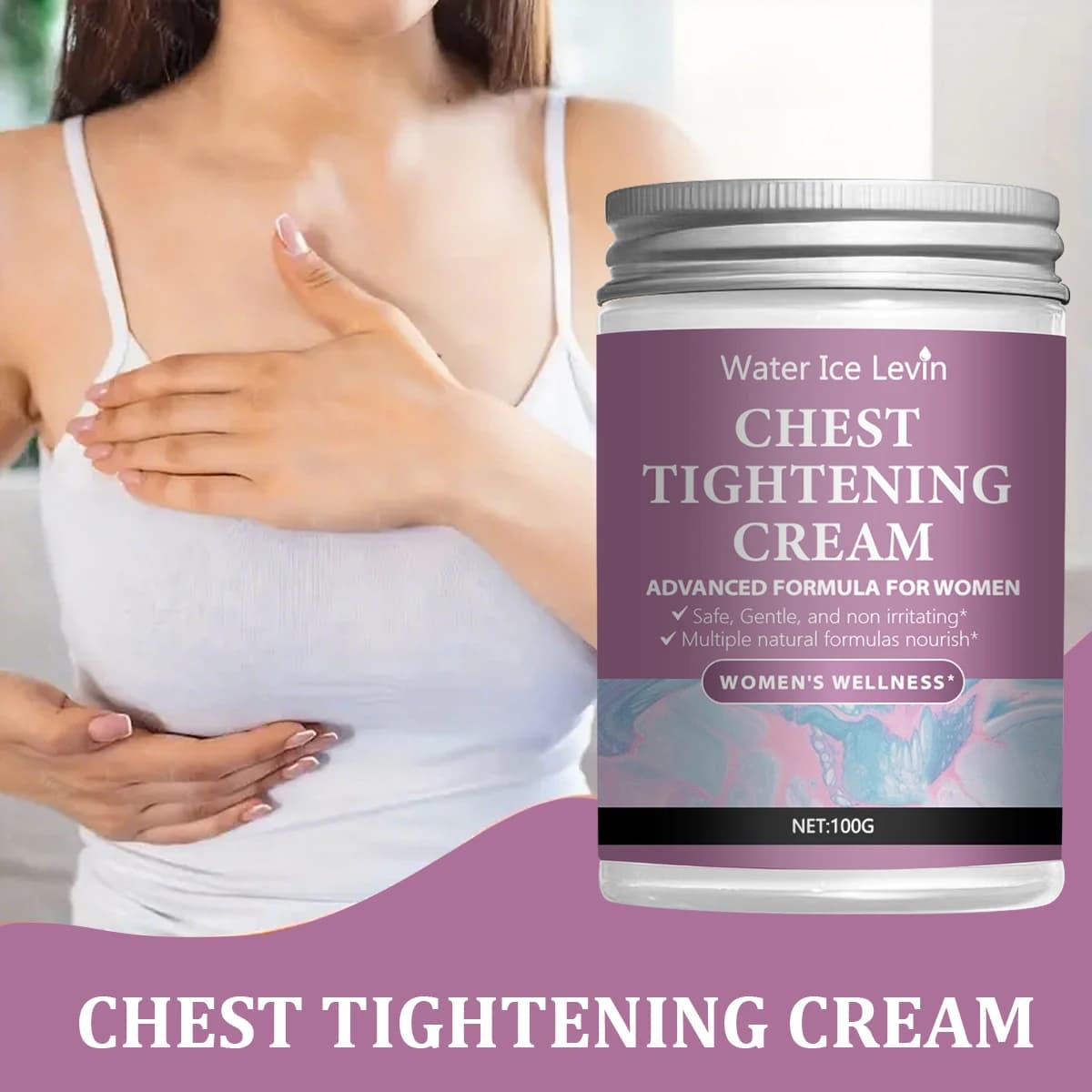 Crème Raffermissante Poitrine - Formule Avancée - Hydratation Intensive - Peau Repulpée et Douce