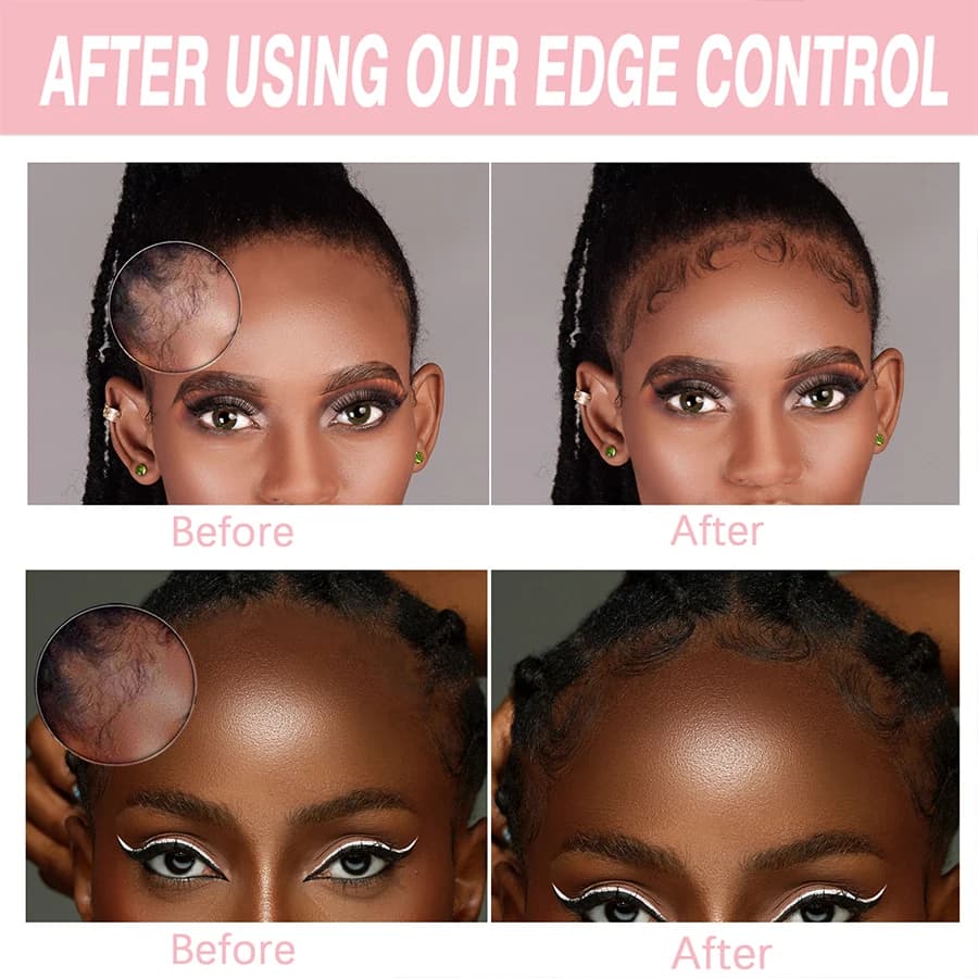 GOIPLE 30G contrôle des bords pour boucles 4C crème coiffante pour cheveux domine cassé et fixe Bang pommade Mini petit Gel pour cheveux