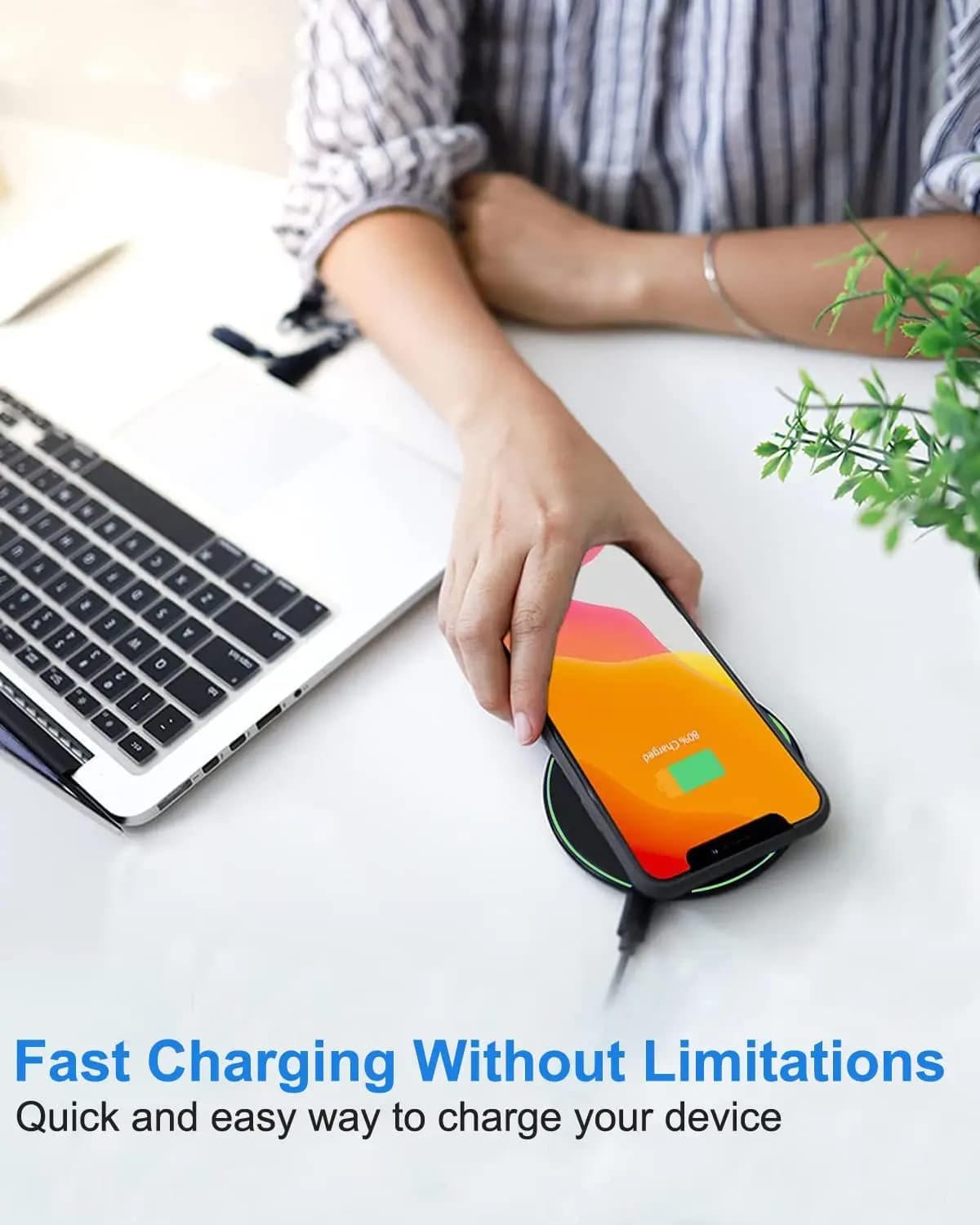 Chargeur sans fil 50W pour iPhone 14 15 16 17 Pro Xs Max Mini X Xr, support de charge rapide à induction pour Samsung S25 S26 S8 S9 S10 Note