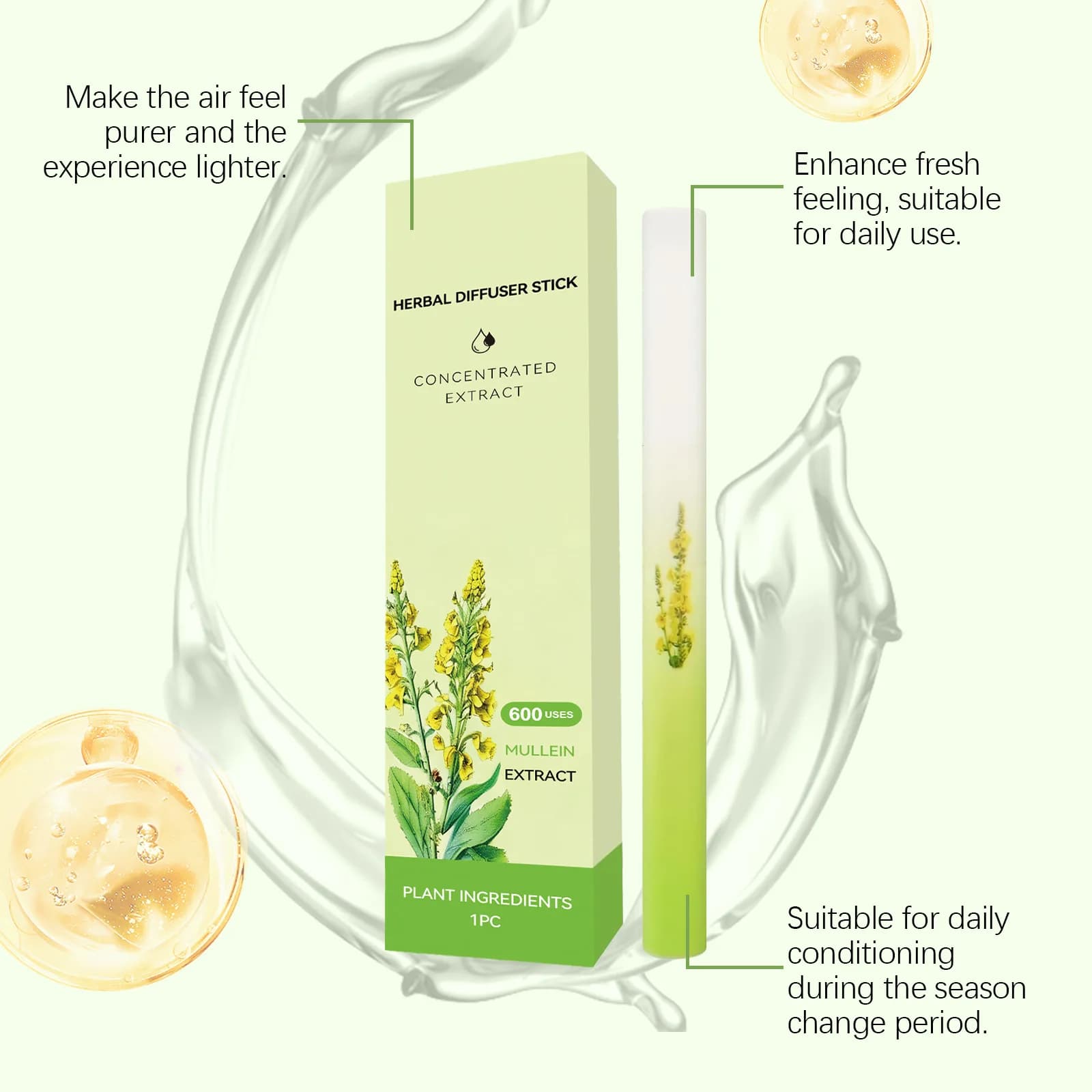 Stylo diffuseur de mélatonine pour améliorer le sommeil, mélange d'herbes, diffuseur pour améliorer la respiration, relaxation apaisante et fraîche, soins sensoriels personnels