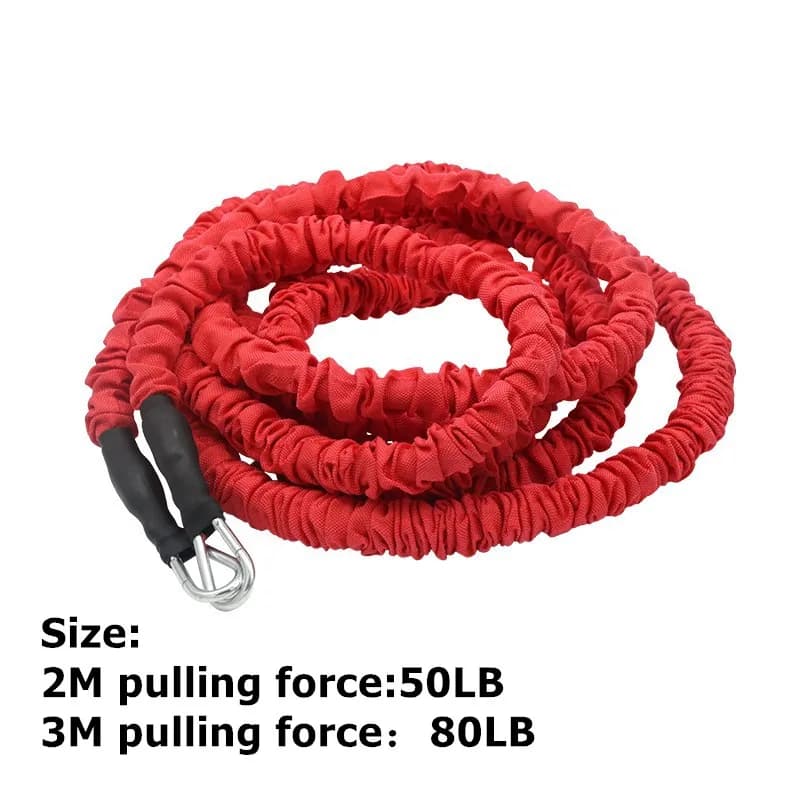 Corde d'entraînement de résistance 2/3M 50/80LB, corde de traction pour entraînement physique, équipement de Fitness Crossfit, surveillance de la vitesse et de la force