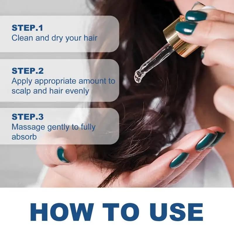 Huile Essentielle Capillaire Nourrissante Hoegoa : Répare les Pointes Sèches et Frisées, Hydrate et Lisse les Cheveux