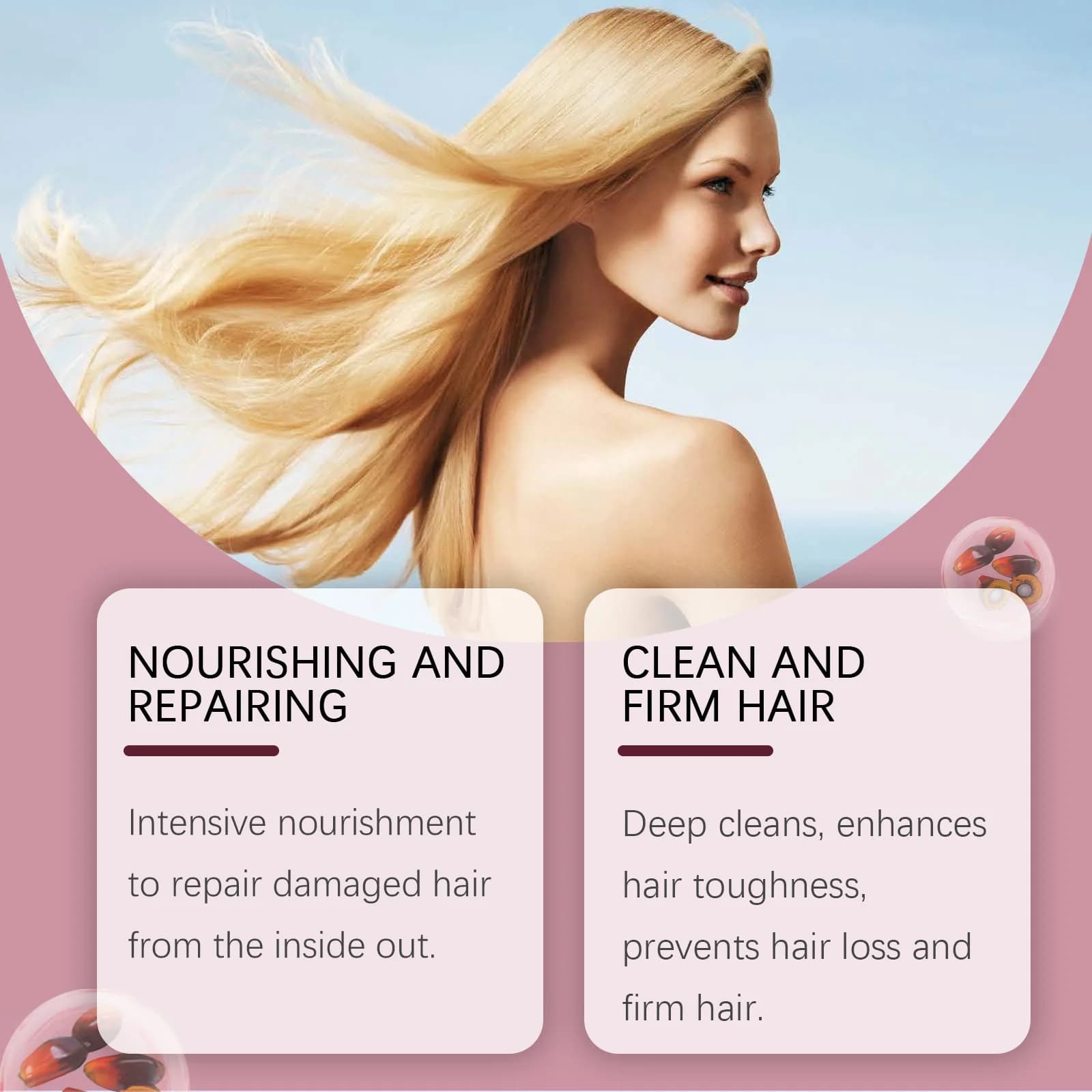 EELHOE – shampoing et après-shampooing à l'huile de Batana, Anti-frisottis, brillant, nourrissant en profondeur, traitement Anti-chute pour la croissance des cheveux