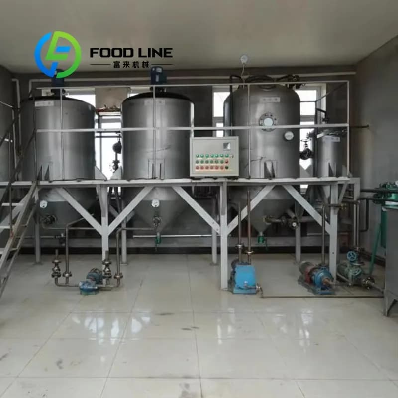 Ligne de production d'huile d'arachide 10TD