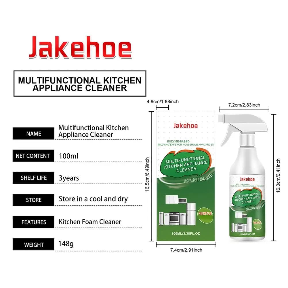 Nettoyant pour cuisine, spray anti-taches d'huile 100ml, réduit les odeurs, restaure la douceur des surfaces, rafraîchissant, dégraissant multifonctionnel