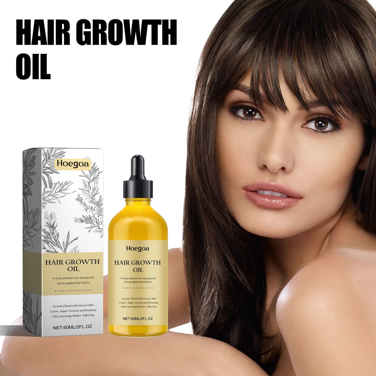 Huile essentielle de romarin pour cheveux denses, prévient la perte de cheveux, répare les dommages, lisse, hydratante, nourrissante, huile de repousse, 120ml
