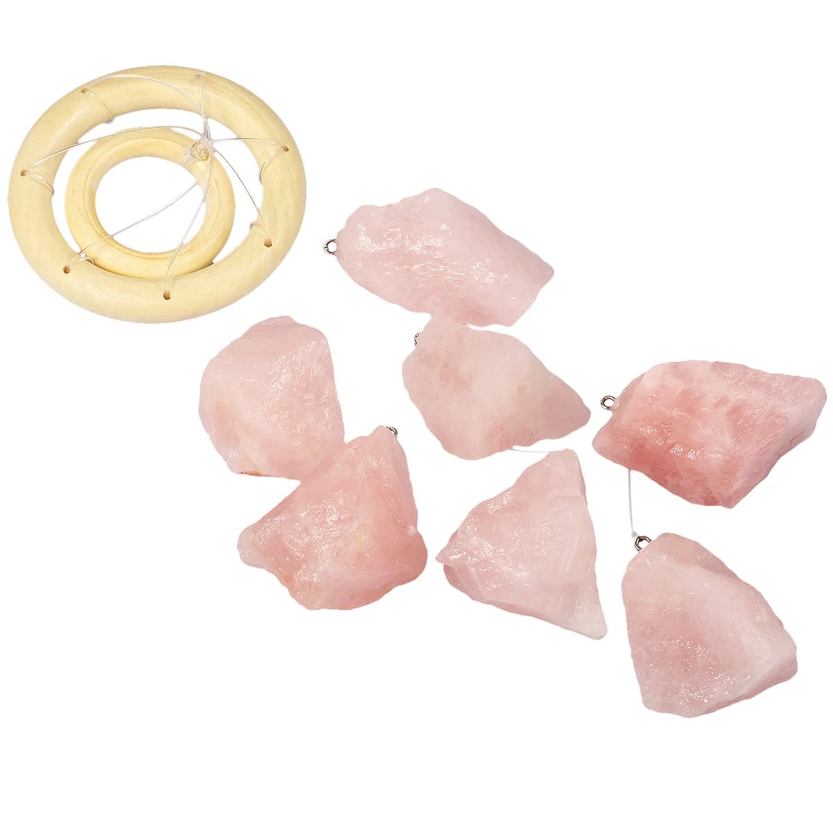 Pierre brute de quartz rose naturel pour la décoration de la maison