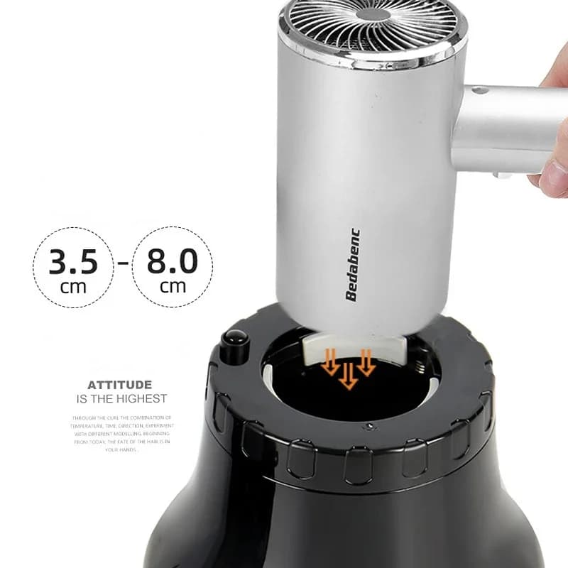 Diffuseur de Cheveux Universel Adaptable pour Sèche-Cheveux avec Design Rotatif, Bouclés, Grand Vent, partenaires Dispersant le Vent