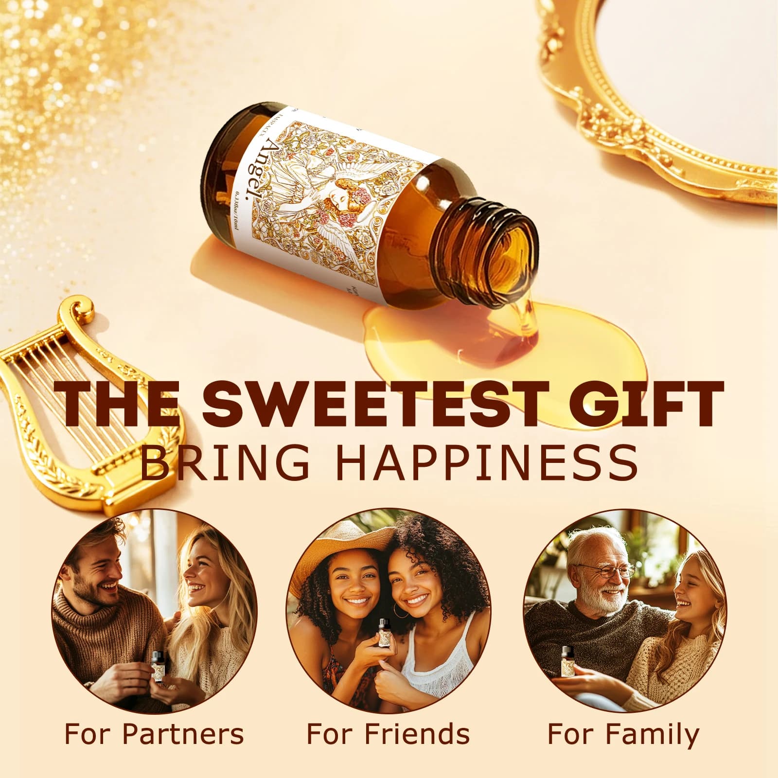 Huiles essentielles Angel de 10ml, parfum longue durée pour l'aromathérapie, relaxation, cadeaux de vacances pour amis