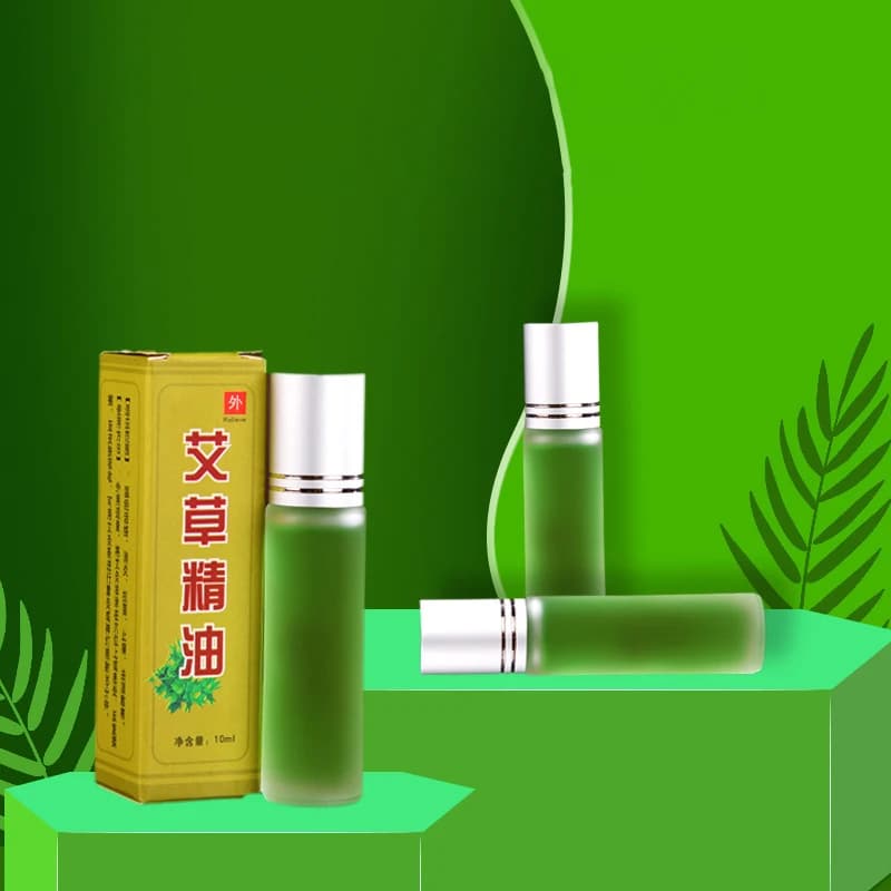 Huile essentielle d'absinthe Pure pour rouleau de Moxibustion confortable, huiles aromatiques de Massage corporel, grattage méridien, lubrifiant 10ML