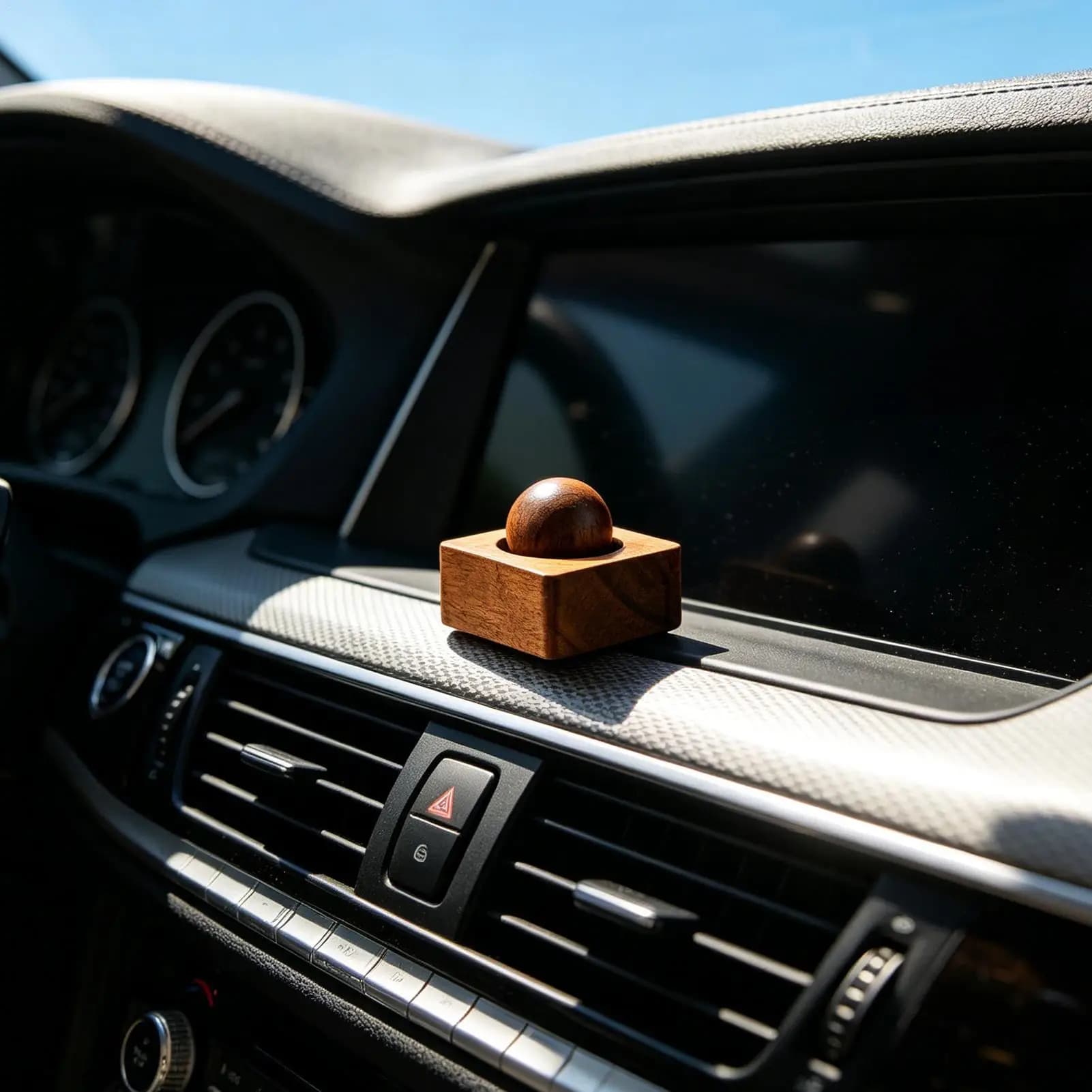 Diffuseur d'huiles essentielles en bois pour voiture