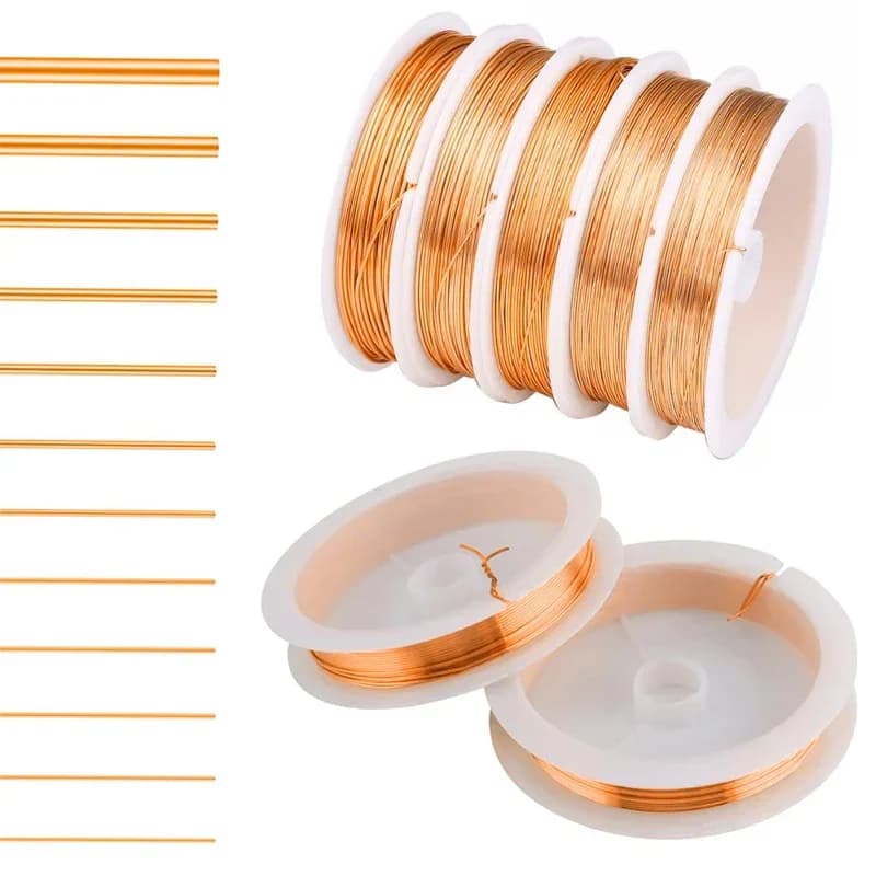 1/3 rouleaux de fil de cuivre 0.06mm-1.2mm, fil de cuivre magnétique, fil de laque, fil de cuivre émaillé