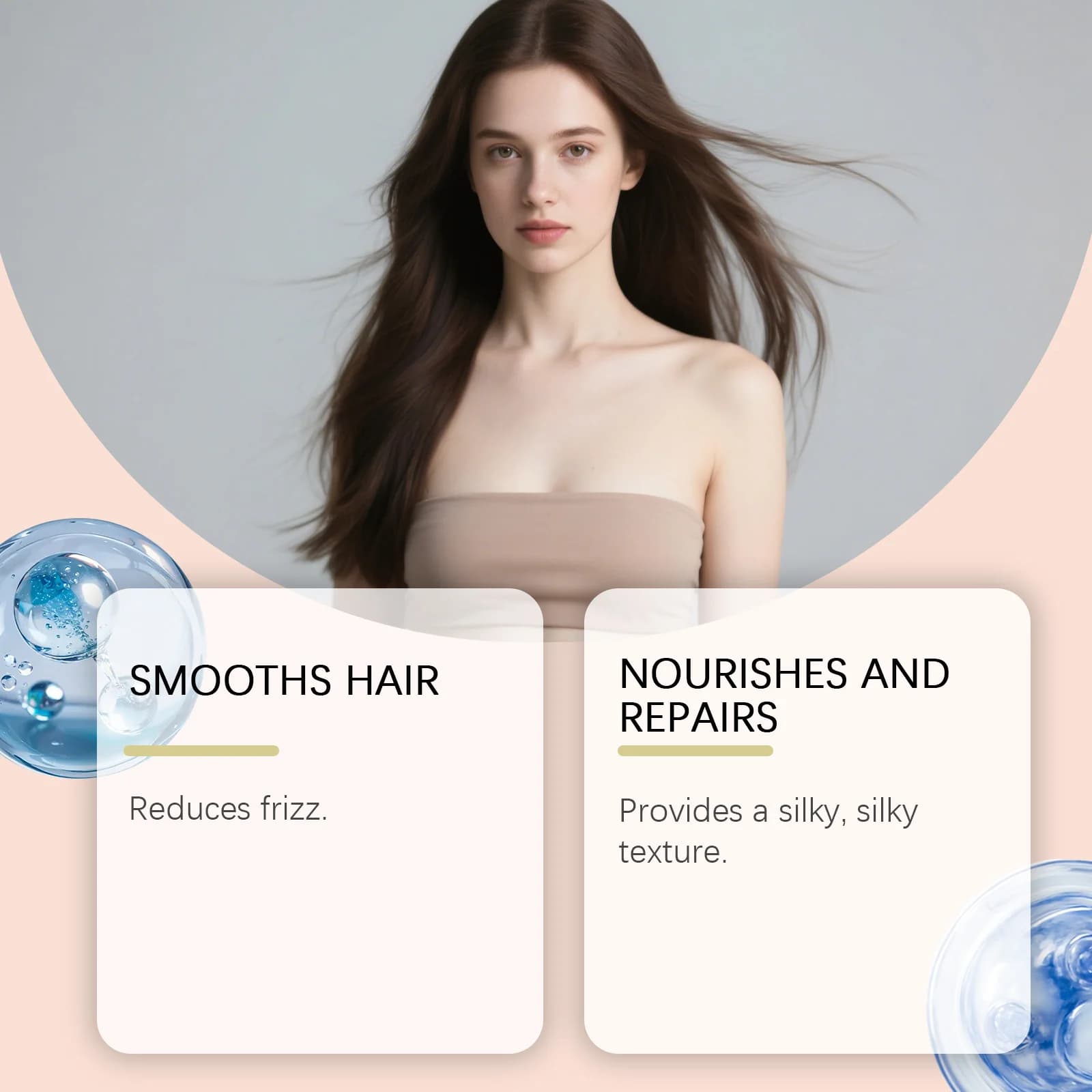 Crème de soin adoucissante pour cheveux, huile de ricin, réduit la sécheresse, réparer les dommages, renforcer les racines des cheveux, apaiser le cuir chevelu, revitalisant nourrissant pour cheveux