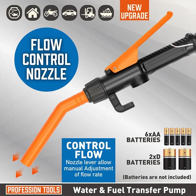Pompe à huile électrique, siphon, transfert de liquide, à piles, outils à gaz, siphon de voiture portable, carburant doré