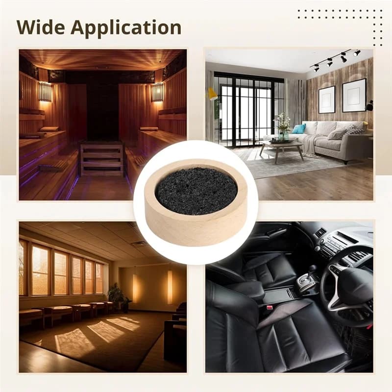 Diffuseur d'huiles essentielles de roche de lave en bois, aromathérapie naturelle pour Sauna, bureau, chambre à coucher, salle de bain pour la maison, les bureaux, le Yoga,